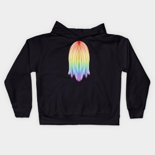 Messy Rainbow Hair Kids Hoodie